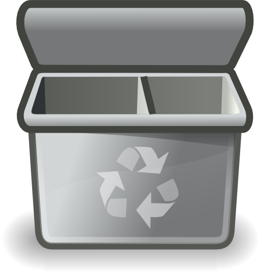 Gray Recycle Bin