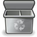 Gray Recycle Bin