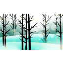 download Simple Snowscape clipart image with 0 hue color