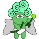 download Cartoon Cupid clipart image with 90 hue color