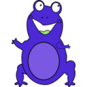 download Happy Frog clipart image with 135 hue color