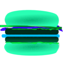 download Hamburger clipart image with 135 hue color