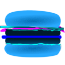 download Hamburger clipart image with 180 hue color