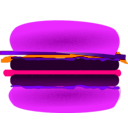 download Hamburger clipart image with 270 hue color