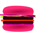 download Hamburger clipart image with 315 hue color