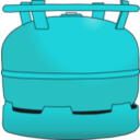 download Gas Bottle 6 Kg clipart image with 180 hue color