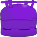 download Gas Bottle 6 Kg clipart image with 270 hue color