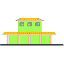 download Train Station clipart image with 45 hue color