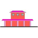 download Train Station clipart image with 315 hue color