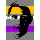 download Obama clipart image with 45 hue color