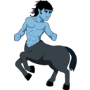 download Centaur clipart image with 180 hue color