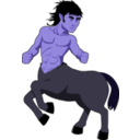 download Centaur clipart image with 225 hue color