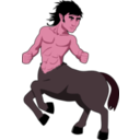 download Centaur clipart image with 315 hue color