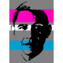 download Obama clipart image with 315 hue color