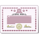 download Certificate clipart image with 180 hue color