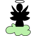 download Angel Icon clipart image with 270 hue color