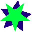 download Greenredstars clipart image with 135 hue color