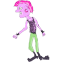 download Punk clipart image with 270 hue color