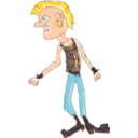 download Punk clipart image with 0 hue color