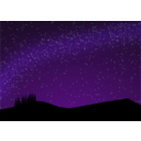 download Nightscape clipart image with 45 hue color