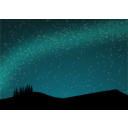 download Nightscape clipart image with 315 hue color