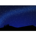 download Nightscape clipart image with 0 hue color
