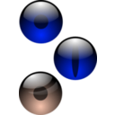 download Three Eyes clipart image with 180 hue color