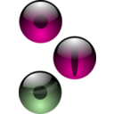 download Three Eyes clipart image with 270 hue color