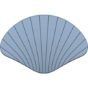 download Shell clipart image with 180 hue color