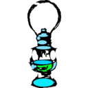 download Kerosene Lamp clipart image with 135 hue color