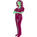 download Clinical Nurse clipart image with 90 hue color