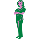 download Clinical Nurse clipart image with 270 hue color