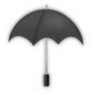 download Umbrella Black clipart image with 315 hue color