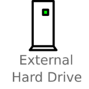 External Hard Drive Labelled