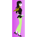 download Parisians Girl 2 clipart image with 90 hue color
