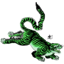 download Tiger clipart image with 90 hue color