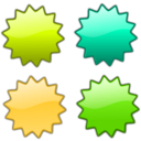 download Stars 5 clipart image with 45 hue color