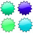 download Stars 5 clipart image with 135 hue color