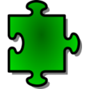 Green Jigsaw Piece 05