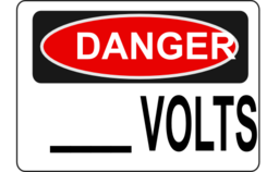 Danger Blank Volts Alt 1