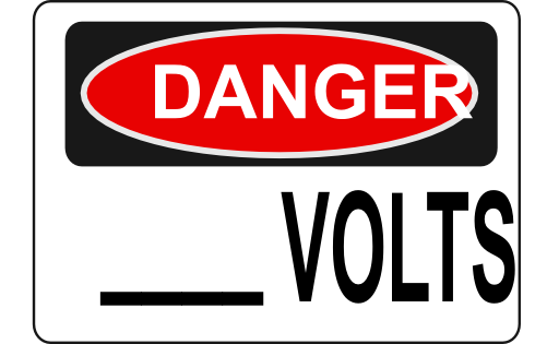 Danger Blank Volts Alt 1