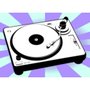 download Turntable clipart image with 45 hue color