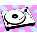 download Turntable clipart image with 90 hue color