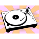 download Turntable clipart image with 180 hue color