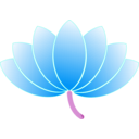 download Lotus clipart image with 180 hue color