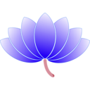 download Lotus clipart image with 225 hue color