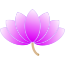 download Lotus clipart image with 270 hue color