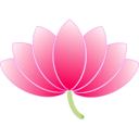 download Lotus clipart image with 315 hue color