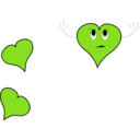 download Scary Heart clipart image with 90 hue color
