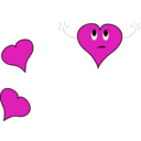 download Scary Heart clipart image with 315 hue color